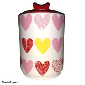 Ceramic Hearts Treat Jar
